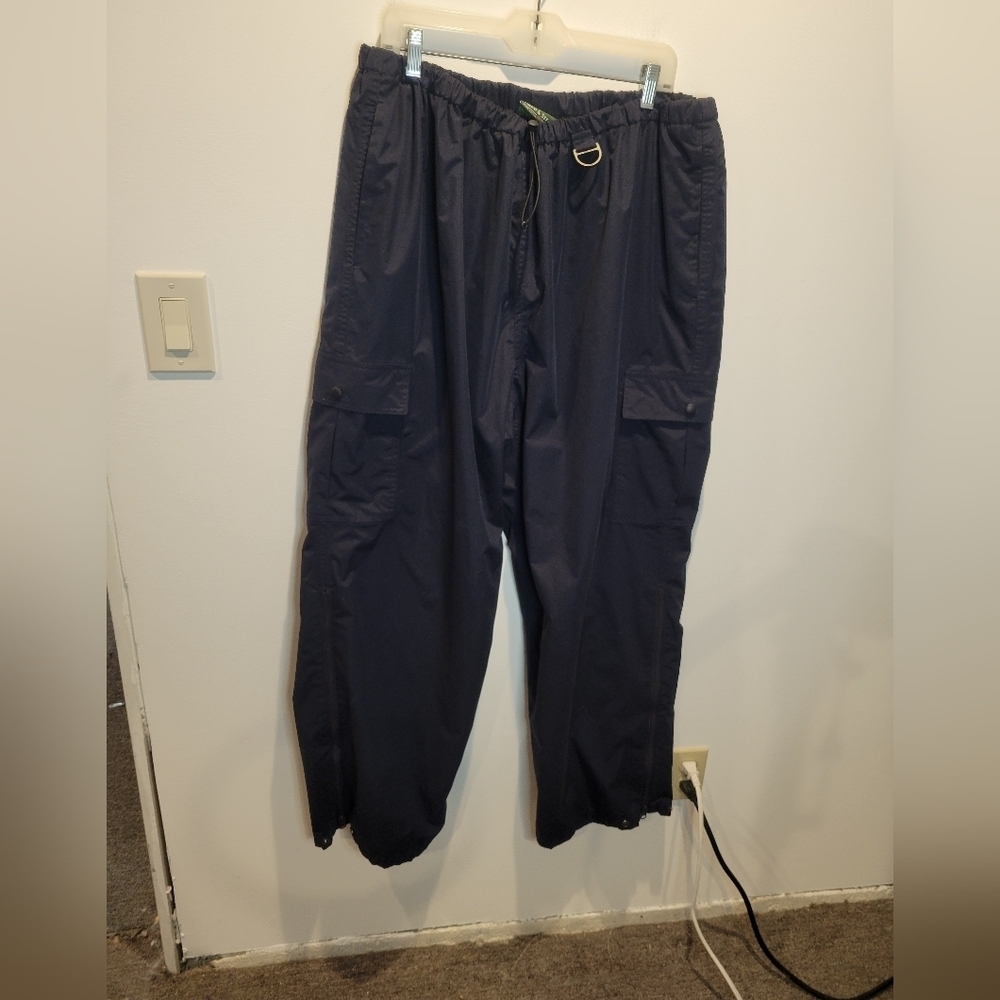 Field&stream Mens Size XXL Hiking Navy Cargo Rain Pants